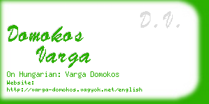 domokos varga business card